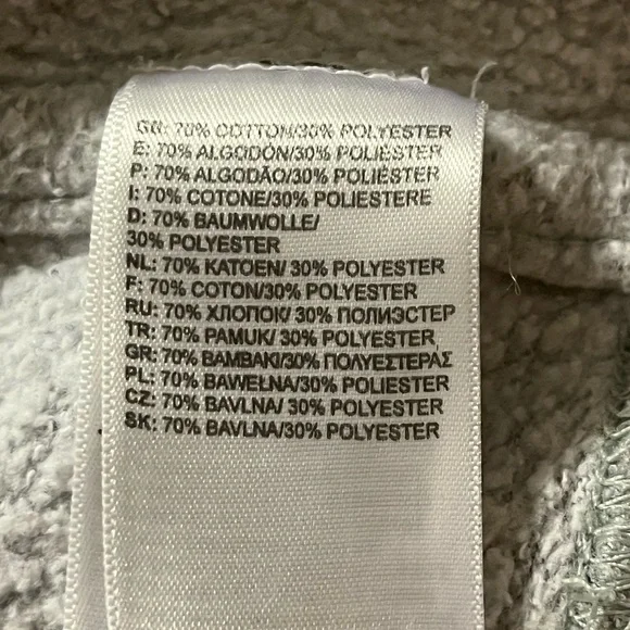 North Face Men’s Gray Hoodie with Black Logo. Men’s Large - Picture 8 of 8